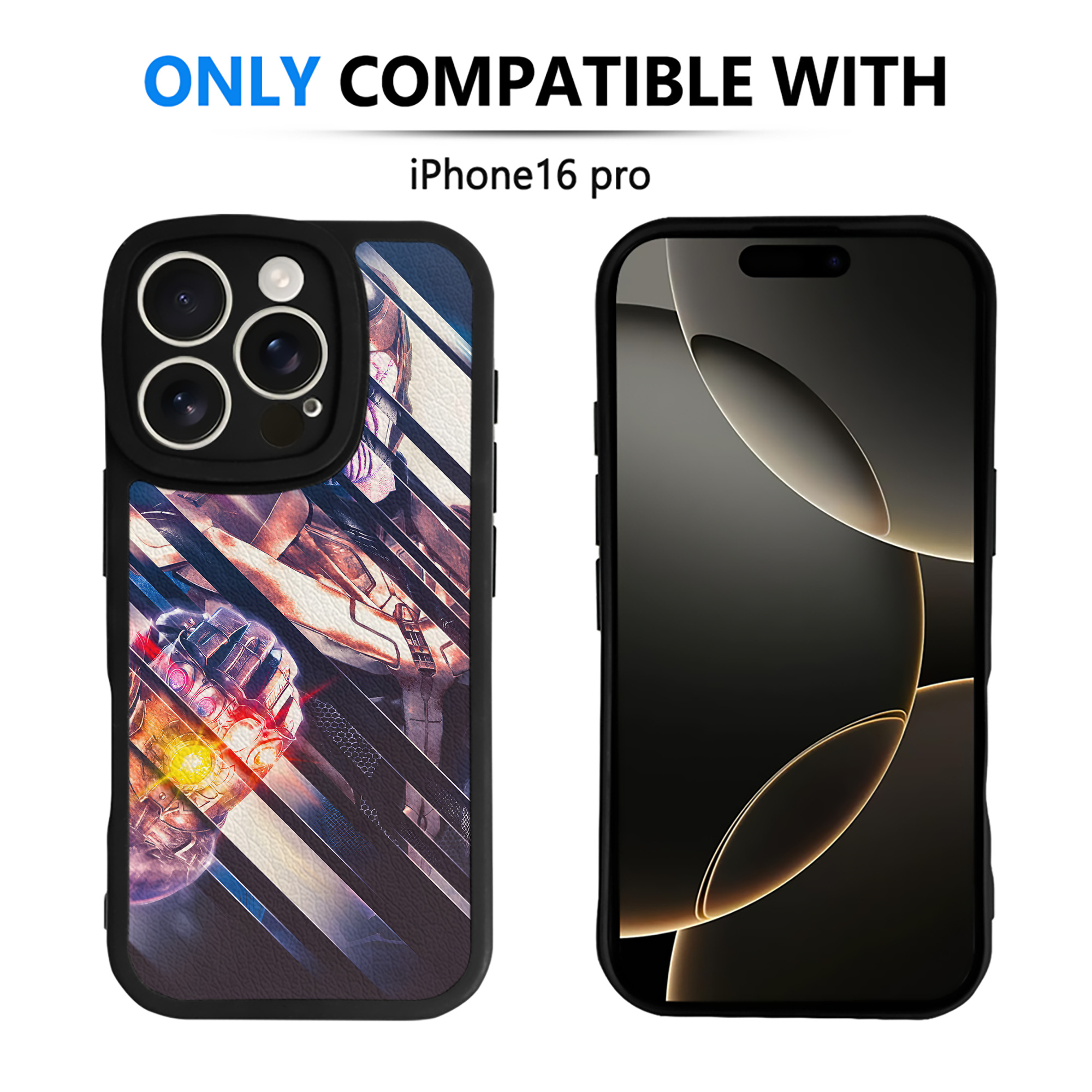 （画像用） アベンジャーズ The Avengers 【iPhone 16シリーズ対応】シリコンスマホケース（レザー調） 材質：シリコン